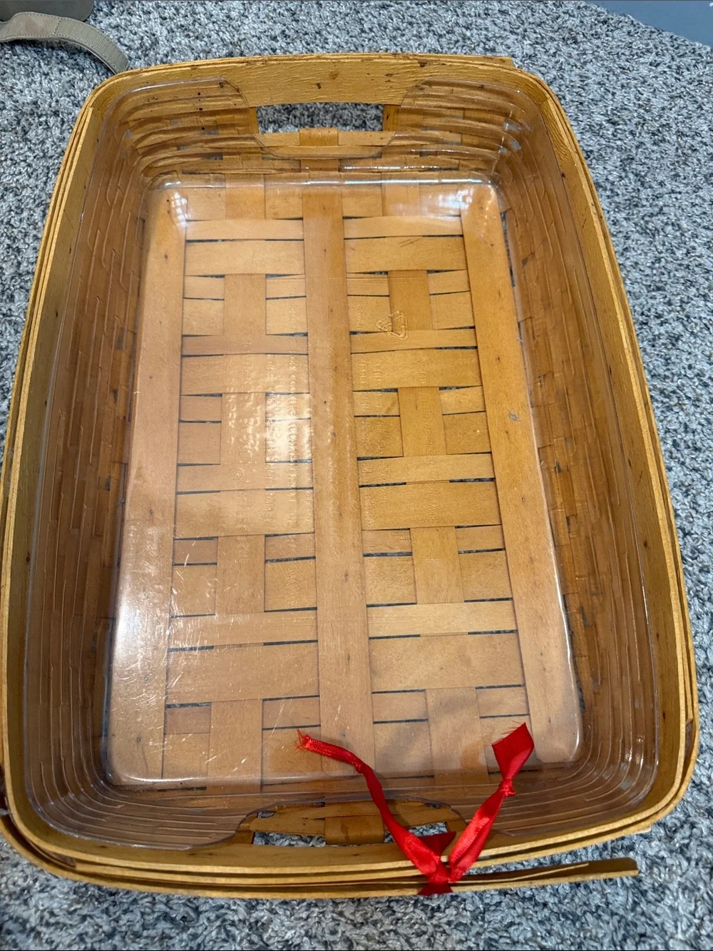 Longaberger serving tray basket